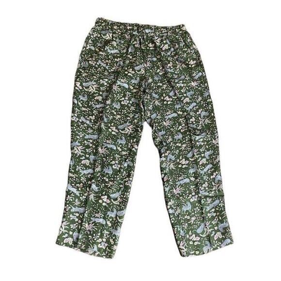 J.Crew 2-Piece Silk Twill Wrap Jungle Jacket Cat Pants Kimono Jacket Blazer Set - Picture 11 of 15